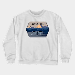 Whale tail, ocean, mountains, nature. Crewneck Sweatshirt